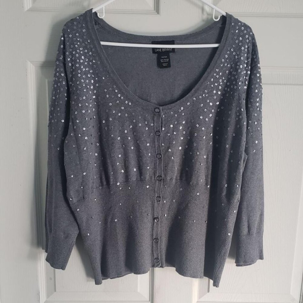Lane Bryant Sweater Sequied Lane Bryant Cardigan size 22/24